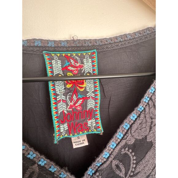 Johnny Was Embroidered Nori Boho Midi Dress - Small - Picture 3 of 10